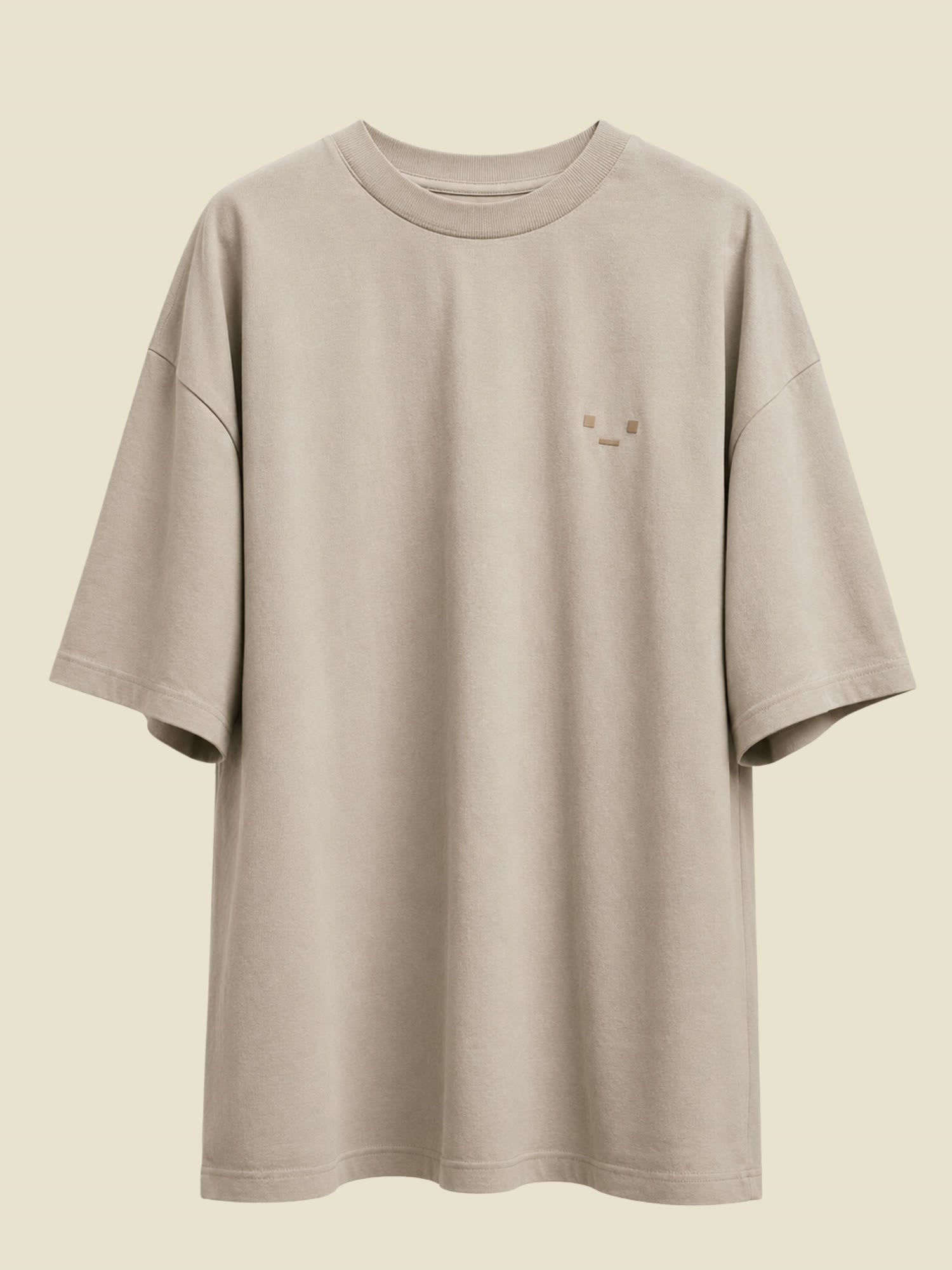 Camiseta oversize Beige